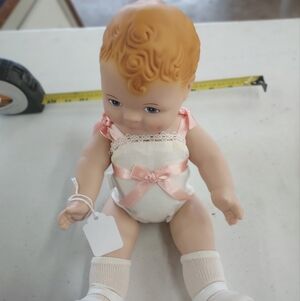 Charming Baby Doll with Pink and White Outfit
